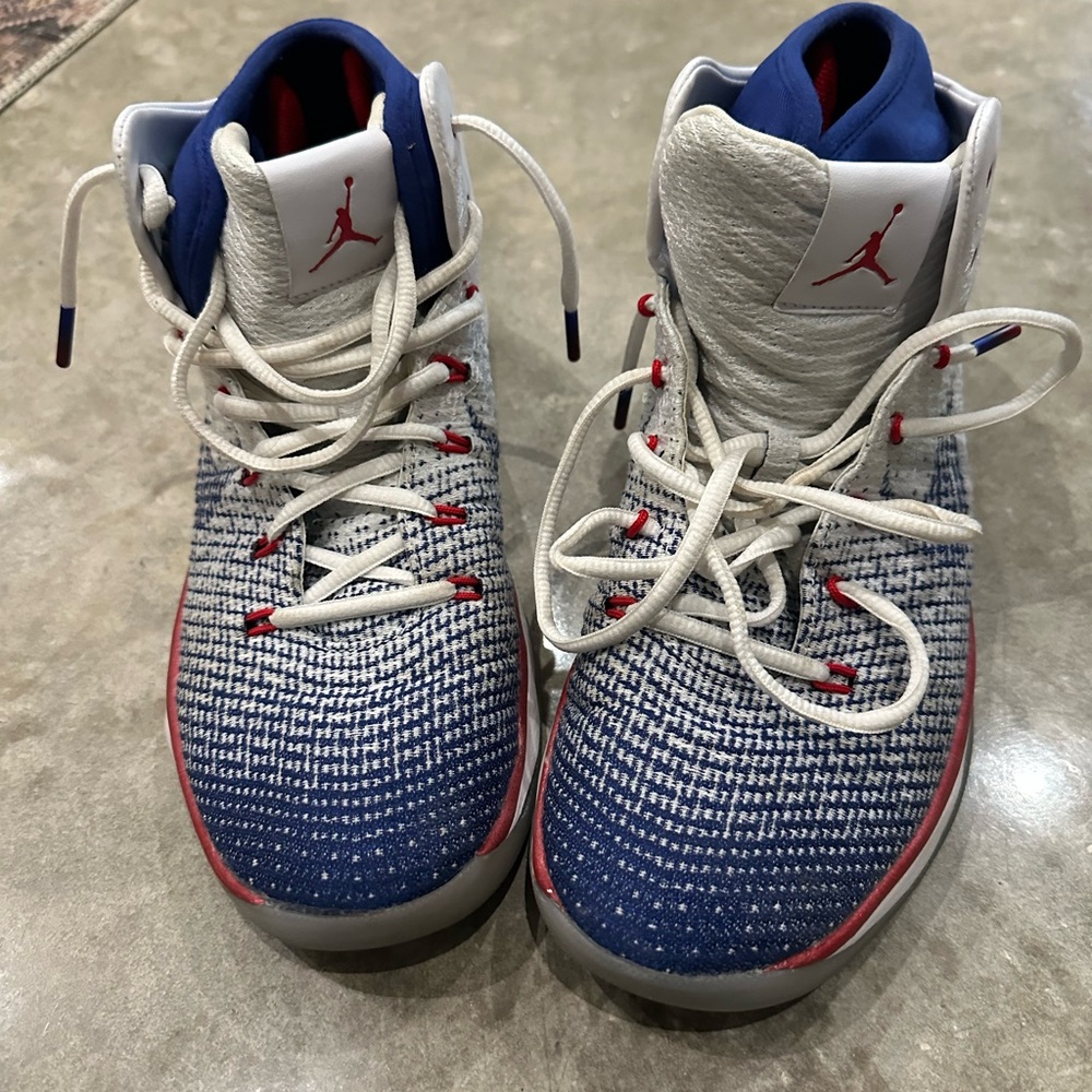 Jordan Kids Sneakers in Blue, White, and Red